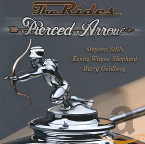 CD cover: silver statue aiming a bow, album title "Pierced Arrow".