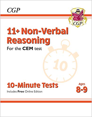 11+ CEM 10-Minute Tests: Non-Verbal Reasoning - Ages 8-9 (with Online Edition): unbeatable eleven plus preparation from the exam experts (CGP 11+ CEM)