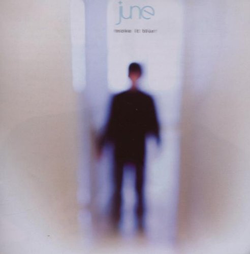 A blurry album cover with a person in dark clothing and the word "june".