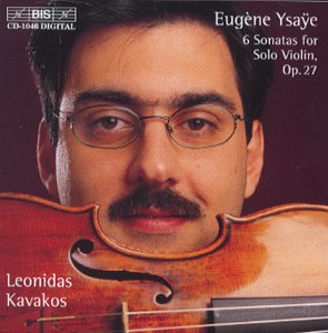 CD cover featuring a man holding a violin against a dark red background.