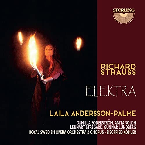 CD cover for Richard Strauss’ *Elektra* featuring Laila Andersson-Palme.