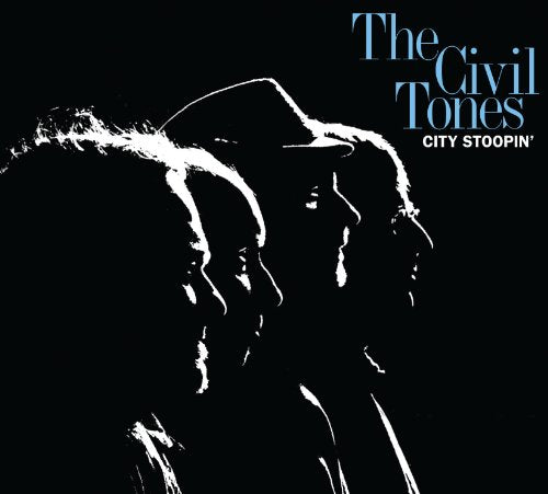 Black and white album cover for "Civil Tones - City Stoopin’" with silhouetted faces.