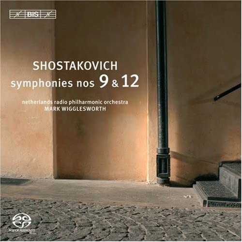 CD cover for Shostakovich symphonies with a brown and black design.