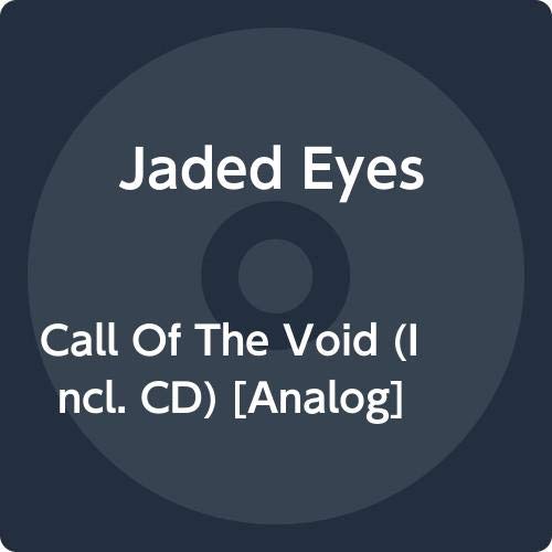 Dark blue circular album cover with white text: "Jaded Eyes - Call Of The Void".