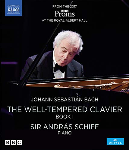 Blu-ray cover featuring pianist Sir András Schiff performing Bach.