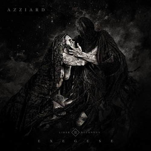 Dark album cover depicting a cloaked figure holding a distressed face.