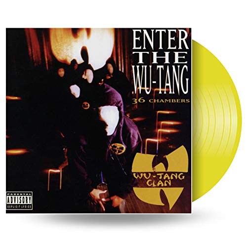 "Album cover featuring a person in a black mask with Wu-Tang Clan logo."