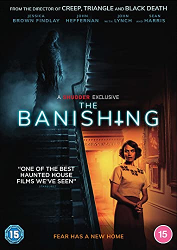 DVD cover for "The Banishing" featuring a woman and ghostly figure.