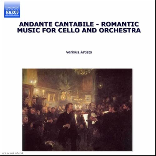 CD cover for “Andante Cantabile” featuring a 19th-century orchestral scene.
