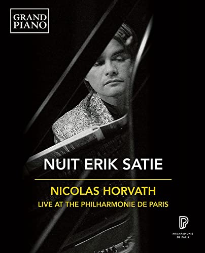 Blu-ray cover featuring pianist Nicolas Horvath performing at the Philharmonie de Paris.