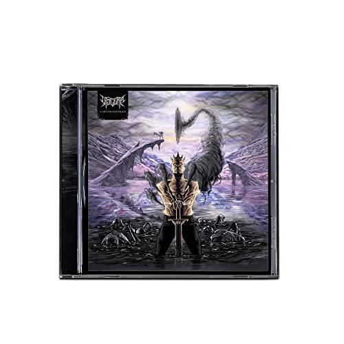 CD case with dark fantasy art: a figure and a monstrous serpent.