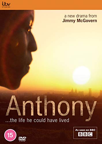 DVD cover for Anthony featuring a silhouette of a man against a sunset cityscape.