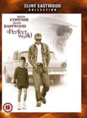 Movie poster for "A Perfect World" featuring Costner and a young boy.