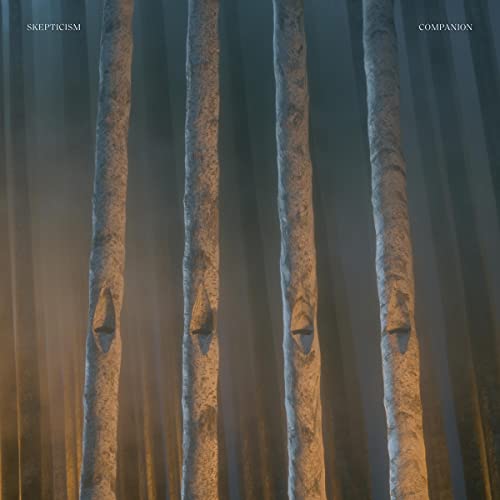Vinyl album cover for Skepticismās āCompanionā featuring a forest of trees.
