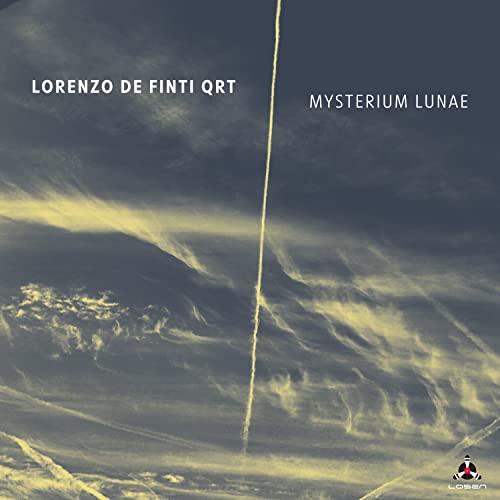 CD cover for "Mysteriam Lunae" by Lorenzo De Finti, with cloudy sky imagery.