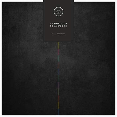 CD cover: dark textured background with vertical color stripe and text.