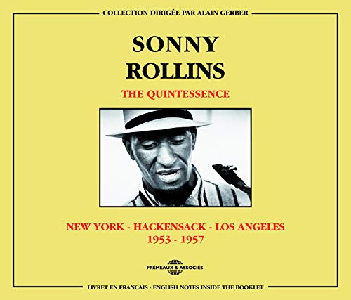 Sonny Rollins album cover, "The Quintessence," featuring a portrait of the artist.