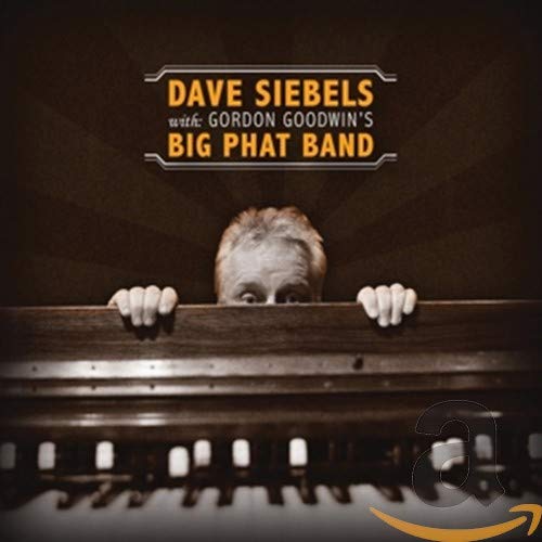 CD cover: Dave Siebels peeking over piano keys with band title.