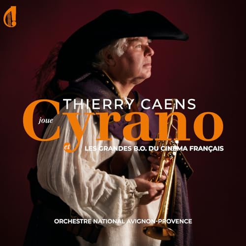 CD cover featuring Thierry Caens in costume with a saxophone.