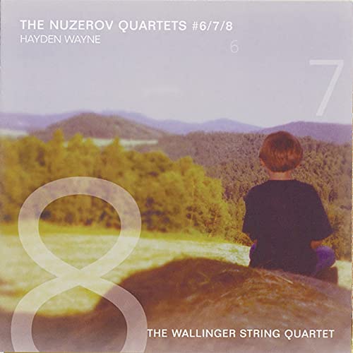 CD cover with landscape, large number 8, and figure seen from behind.