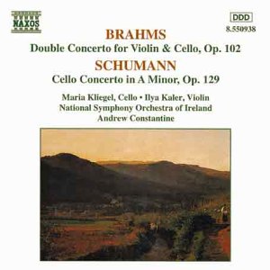 CD cover featuring landscape painting, composers Brahms and Schumann listed.