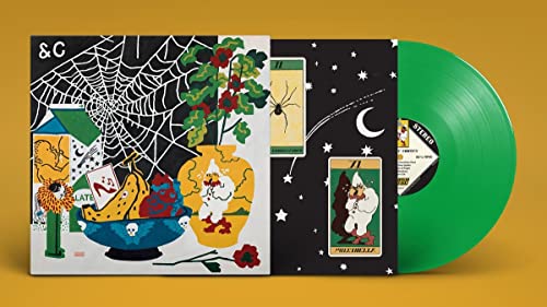 Parquet Courts “Sympathy For Life” vinyl record with green disc and illustrated cover.