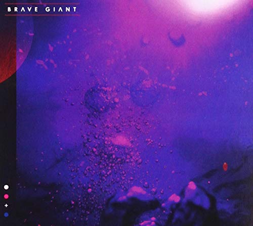 Brave Giant CD cover: abstract purple and pink watercolor bubbles.