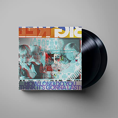 Vinyl record of Big Red Machine album with distorted childhood photo cover.