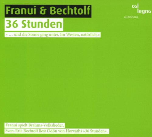 Green CD cover for "36 Stunden" by Franui & Bechtolf, with white text.