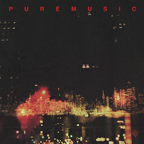 CD cover for “Pure Music” by Strange Ranger, city lights at night.