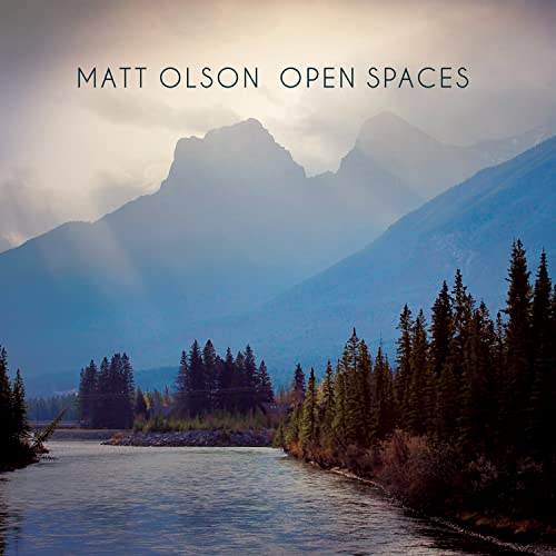 CD cover for Matt Olson’s “Open Spaces” featuring a mountain landscape.