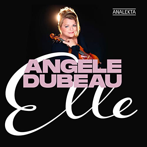 Angele Dubeau album cover featuring a violinist with blonde hair.