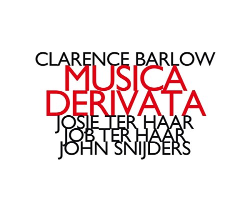 "CD cover with 'Musica Derivata' in red and artist names in black on white background."
