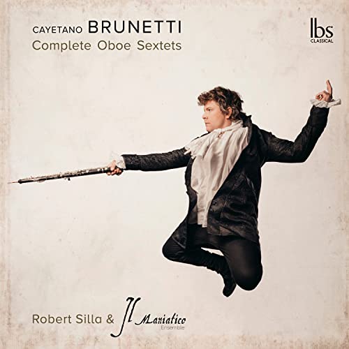 CD cover featuring a musician with an oboe in a dramatic pose.