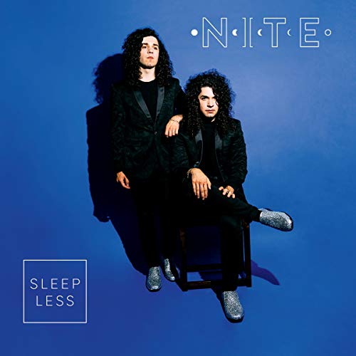 Album cover for Nite - Sleepless, featuring two men in dark suits.