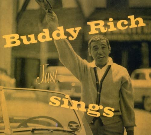 CD cover featuring Buddy Rich raising his hand, vintage car visible.
