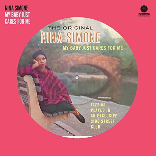 Nina Simone vinyl record with a portrait of the singer on the label.
