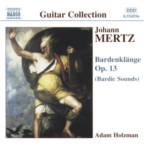 CD cover: painting of a bard with a guitar, text "Mertz: Bardenklänge".