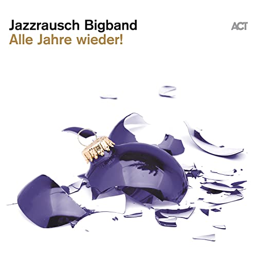 CD cover with broken blue ornament and text "Jazzrausch Bigband.