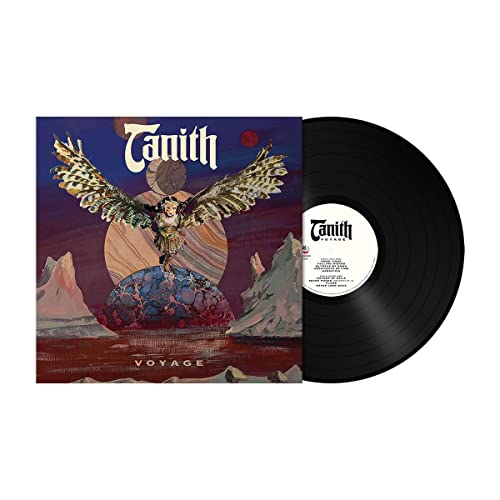 Tanith “Voyage” vinyl record with illustrated cover and black disc.