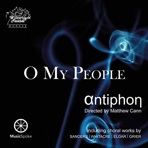 CD cover for "O My People" by Antiphon, with abstract blue swirls.