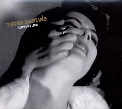 Black and white album cover with a woman covering her face with her hand.