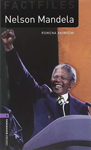 Book cover featuring Nelson Mandela with raised fist, South African flag in background.