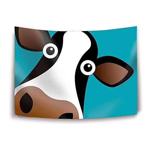 CD cover featuring a cartoon cow’s face against a teal background.