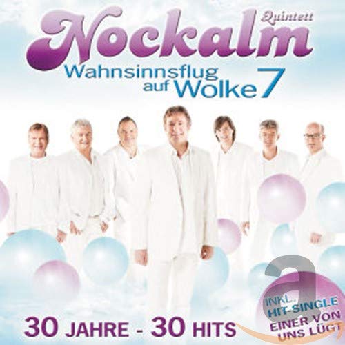 CD cover featuring a group of men in white with blue balloons.