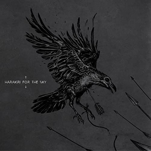 Black and white album cover featuring a bird pierced by arrows.