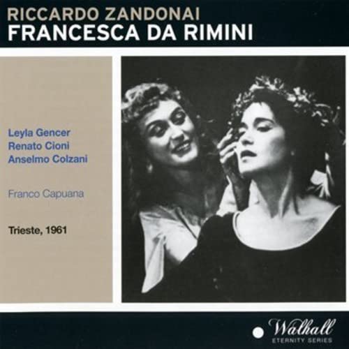 CD cover: two women in historical dress, opera "Francesca da Rimini".