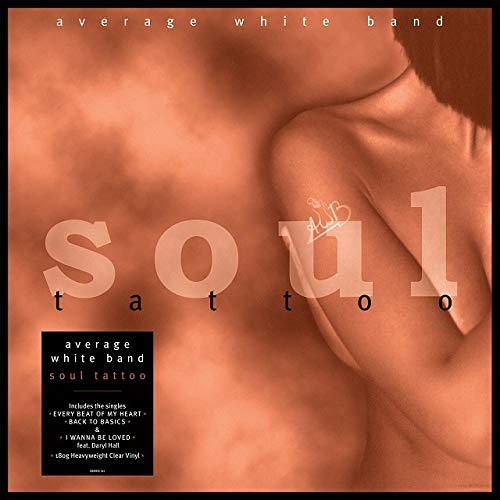 Album cover for Average White Band’s “Soul Tattoo” featuring a partial nude figure.