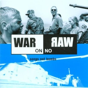 A CD cover with soldiers and a ship, featuring "War On War - War No War" title.