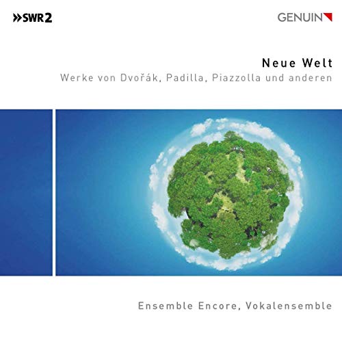 CD cover for "Ensemble Encore" featuring a spherical, lush green landscape.